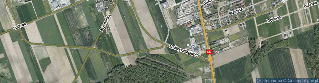 Zdjęcie satelitarne Aleja Niepodległości al.